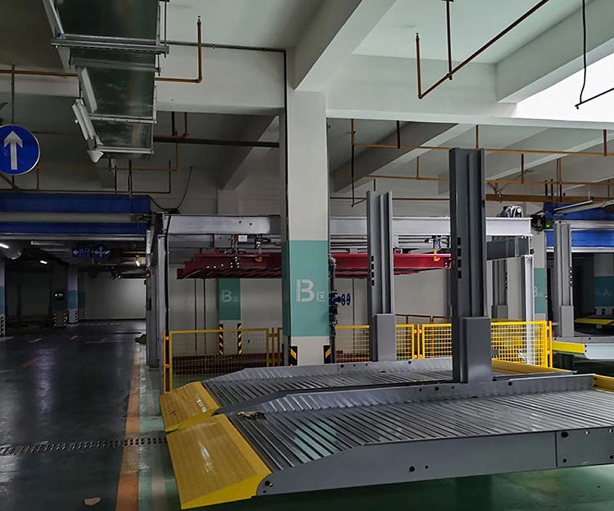 彭州市兩層升降橫移式機(jī)械車庫長租