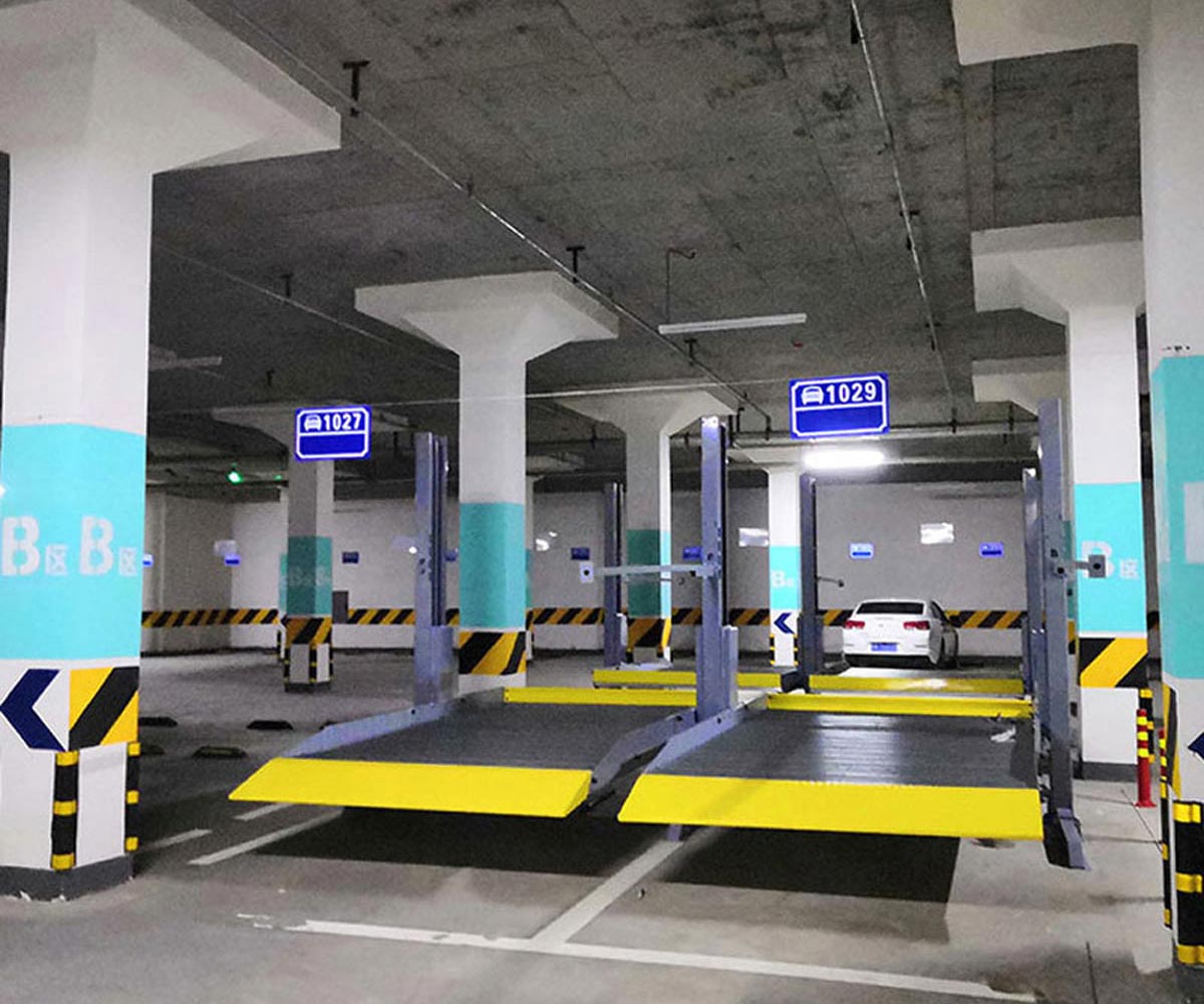 重慶市雙層升降橫移式機(jī)械立體車庫過驗收