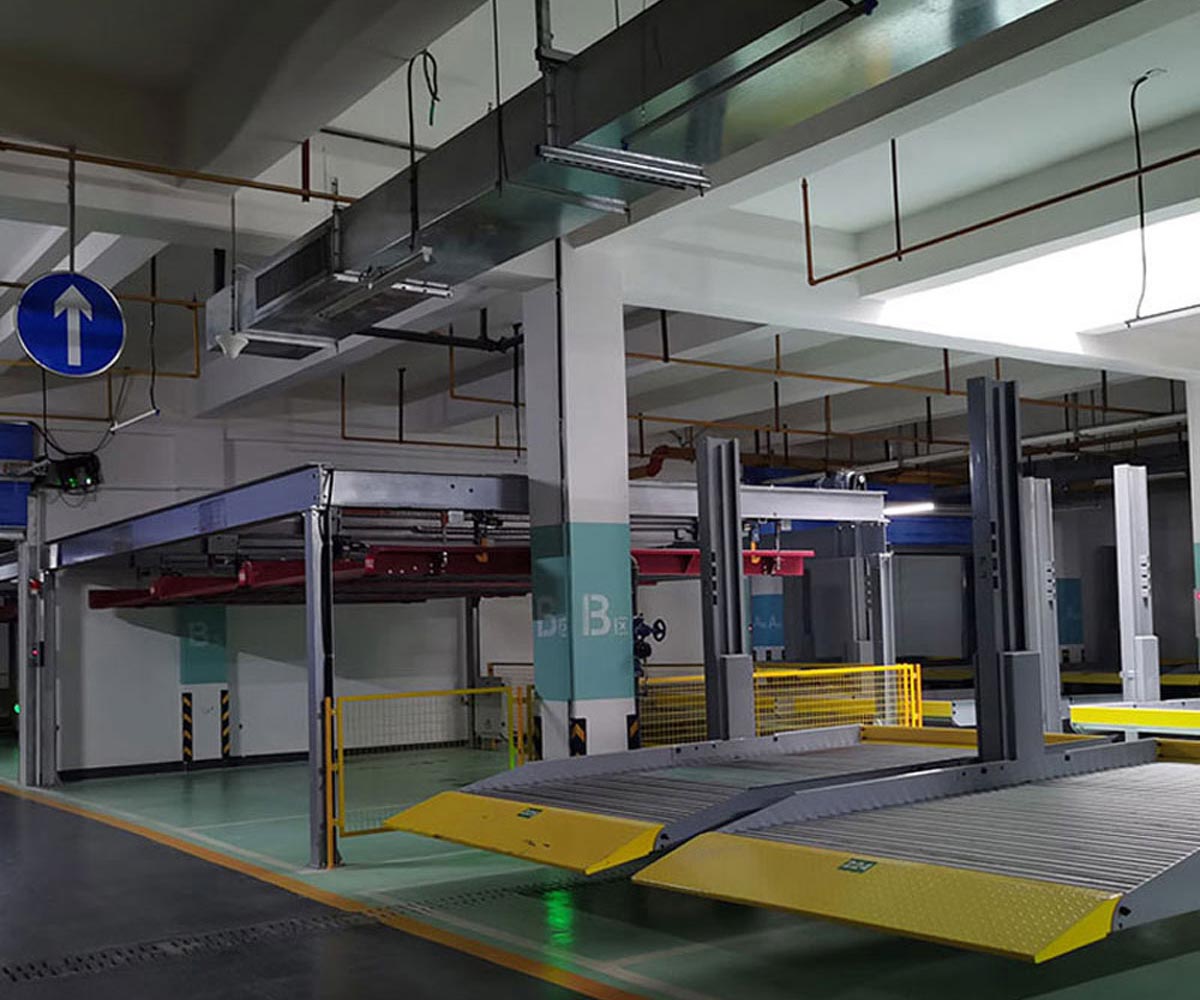 中江縣二層升降立體停車場安裝