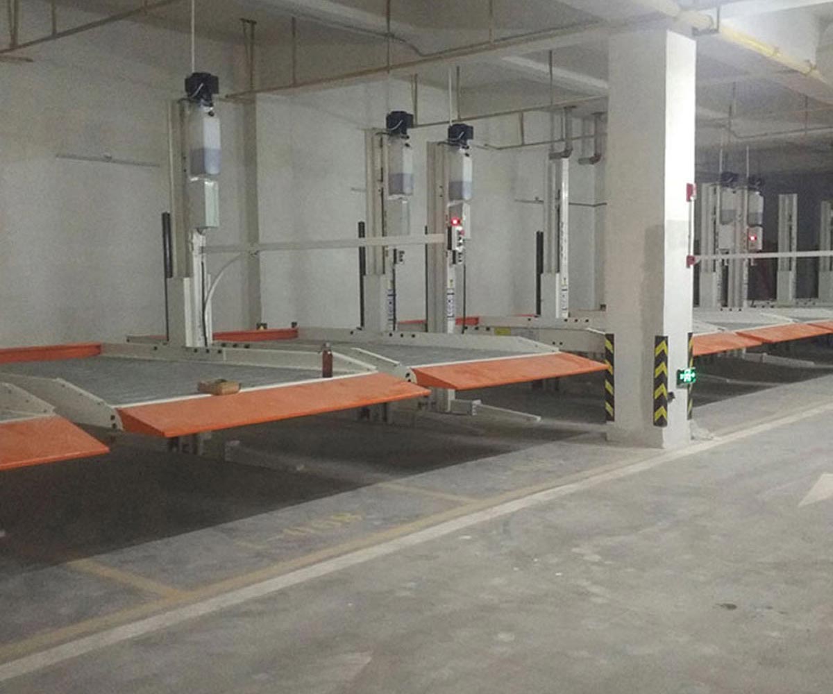 仁壽縣二層升降平移機械立體停車設備過驗收